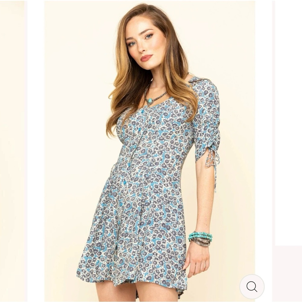 Free People Laced Up Mini Dress